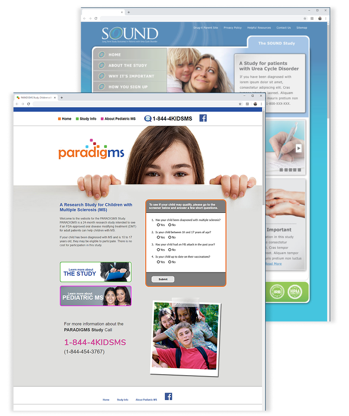 Patient Recruitment Websites for Clinical Trials