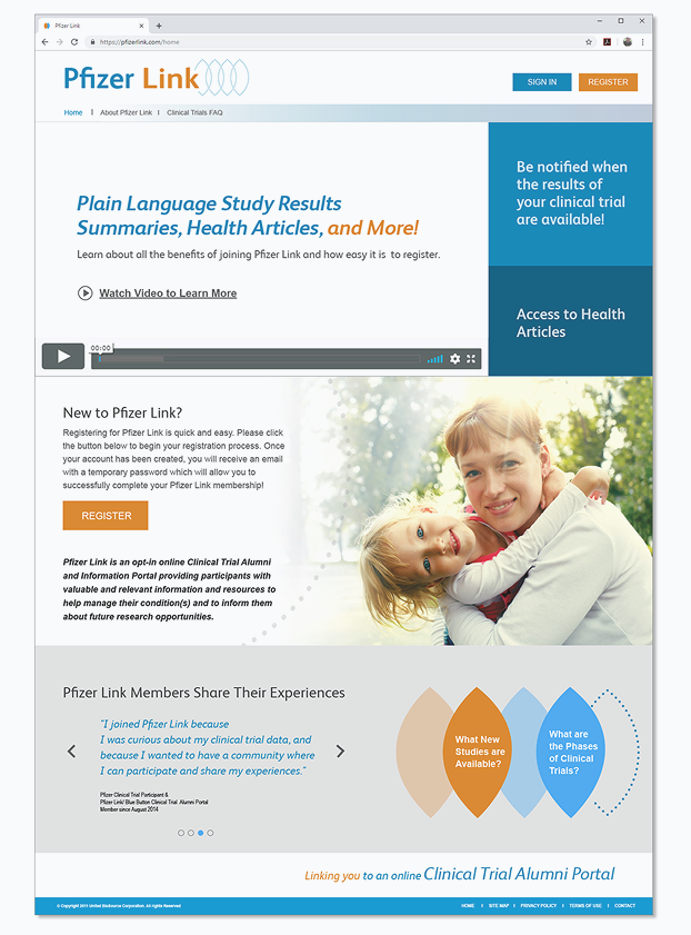 Patient Alumni Portal Website